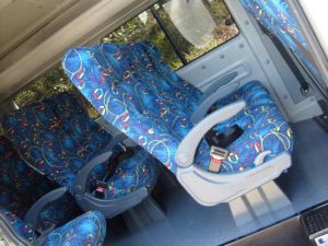 Transporte executivo banco da van